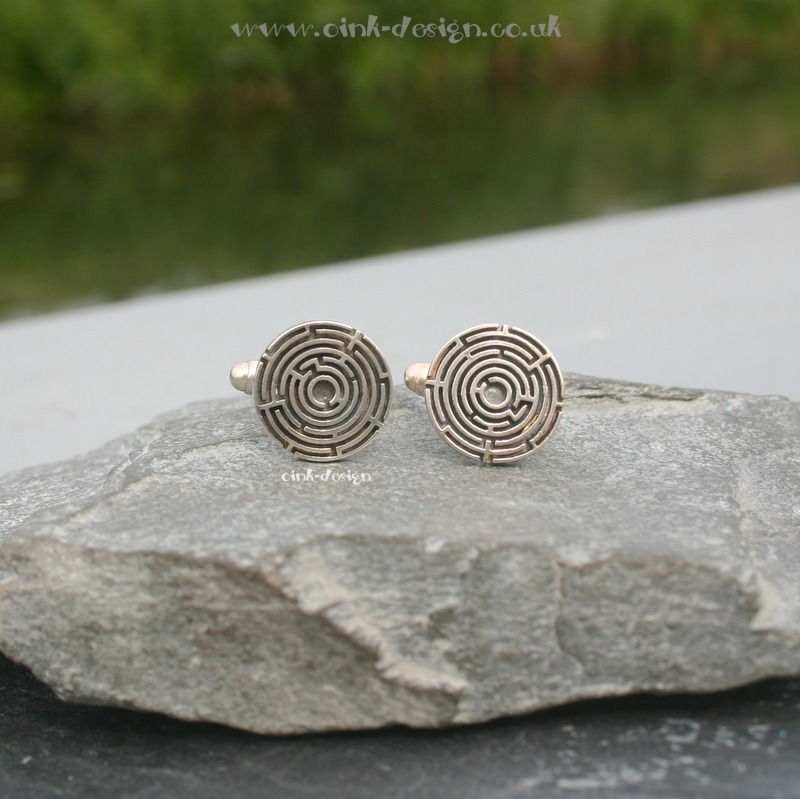 Handmade silver clearance cufflinks